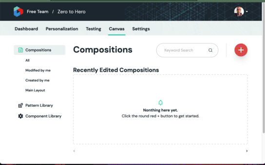 Add my components to a new page composition